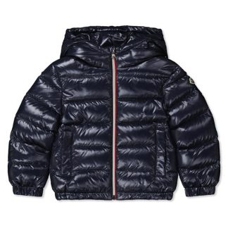 MONCLER New Aubert Down Jacket Boys Kids Puffer Jackets - Heavyweight Navy 742 for sale