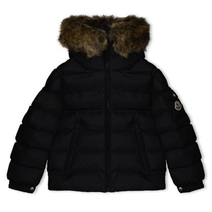 MONCLER New Byron Hooded Down Jacket Juniors Kids Puffer Jackets - Heavyweight Black 999 for sale