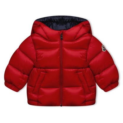 MONCLER New Macaire Down Jacket Infants Kids Puffer Jackets - Heavyweight Bright Red 45E for sale