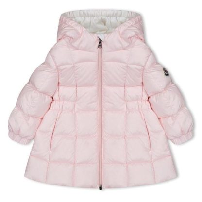 MONCLER Padded Anya Parka Infant Girls Kids Puffer Jackets - Heavyweight Pink 503 for sale