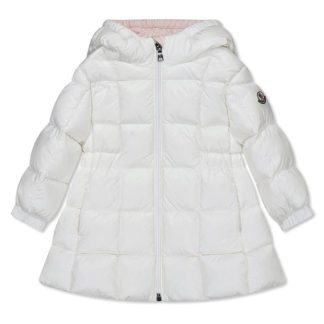 MONCLER Padded Anya Parka Infant Girls Kids Puffer Jackets - Heavyweight White 034 for sale