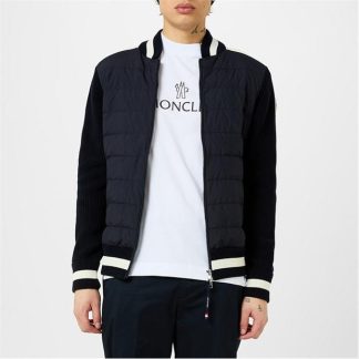 MONCLER Padded Zip Cardigan Men Navy 778  for sale