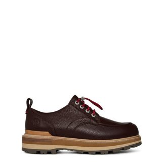 MONCLER Peka City Leather Derby Shoes Men Brown 272  for sale