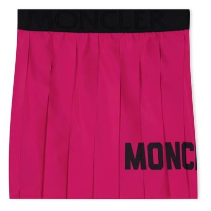 MONCLER Pleated Skirt Junior Girls Kids Midi Skirts Dark Pink 549 for sale