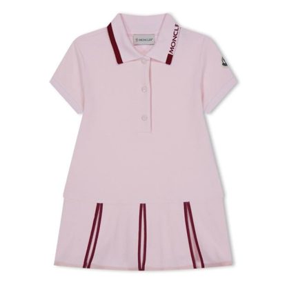 MONCLER Polo Shirt Dress Juniors Kids Polo Dresses Pink 504 for sale