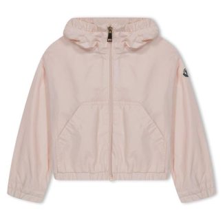 MONCLER Prague Hooded Rain Jacket Kids Light Pink 529  for sale