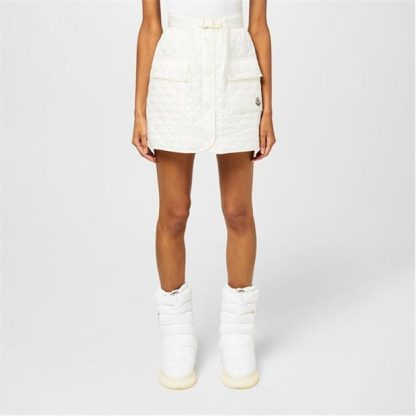 MONCLER Quilted Skirt Women White 034  for sale