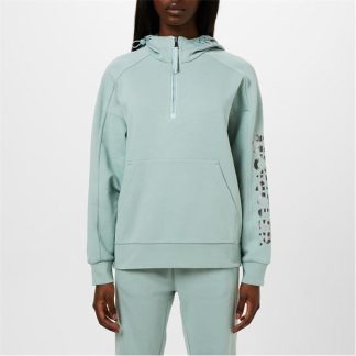 MONCLER Reflective Logo Hoodie Women Grn 71U  for sale