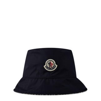 MONCLER Reversible Bucket Hat Men Bucket Hats Dark Blue 74S for sale