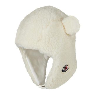 MONCLER Sherpa Trapper Hat Junior Girls Women White 034  for sale