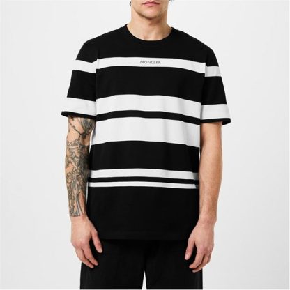 MONCLER Striped T-Shirt Men Dark Grey P90  for sale