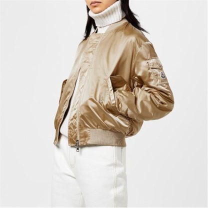 MONCLER Ter Bomber Jacket Women Bomber Jackets - Midweight Gold 230 for sale