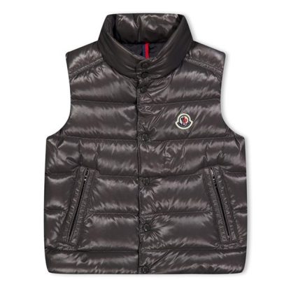 MONCLER Tib Down Gilet Juniors Kids Puffer Jackets - Heavyweight Grey 918 for sale