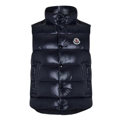 MONCLER Tib Down Gilet Juniors Kids Puffer Jackets - Heavyweight Navy 742 for sale