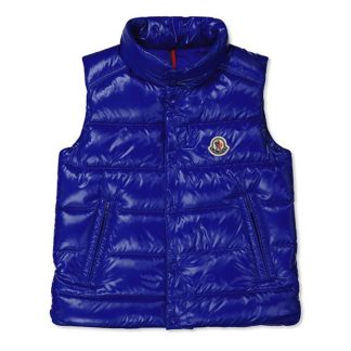 MONCLER Tib Down Gilet Juniors Kids Puffer Jackets - Heavyweight Royal Blue 749 for sale