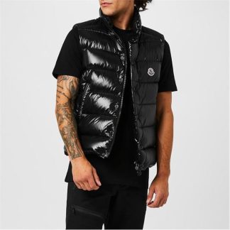 MONCLER Tibb Vest Men Gilets - Heavyweight Black 999 for sale