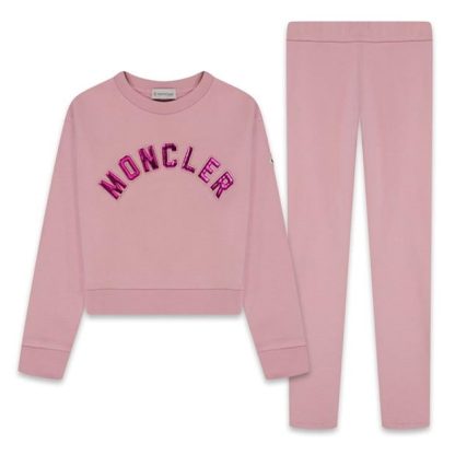 MONCLER Tracksuit Set Junior Girls Kids Clothing Sets Pink 52K for sale