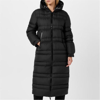 MONCLER Tumen Long Down Coat Women Black 999  for sale