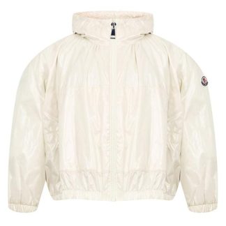 MONCLER Urbonas Windbreaker Jacket Junior Girls Kids Puffer Jackets - Lightweight White 034 for sale