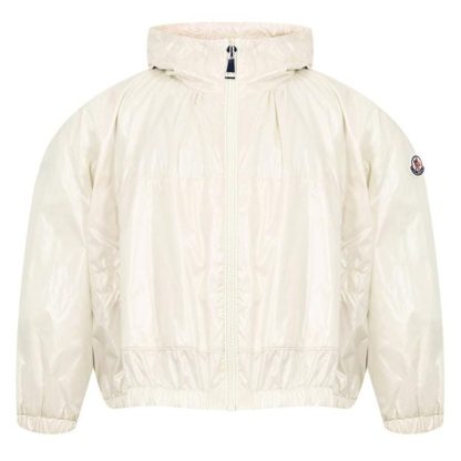 MONCLER Urbonas Windbreaker Jacket Junior Girls Kids Puffer Jackets - Lightweight White 034 for sale