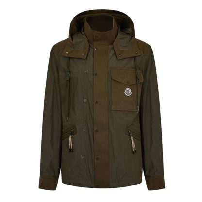 MONCLER Velan Hooded Jacket Men Khaki 837  for sale