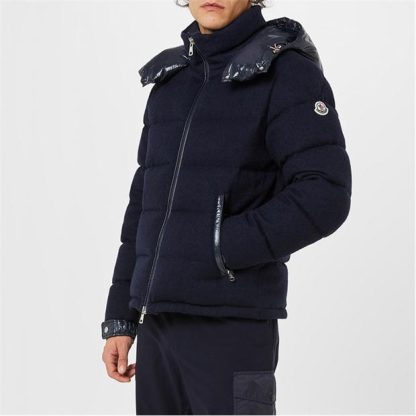 MONCLER Winnipeg Short Down Jacket Men Puffer Jackets - Lightweight Navy 742 for sale