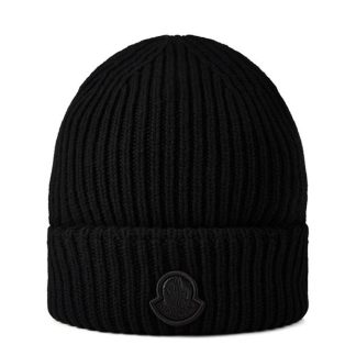 MONCLER Wool Beanie Women Black 999  for sale