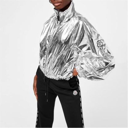 MONCLER X Alicia Keys Flatbush Windbreaker Women Silver 900  for sale