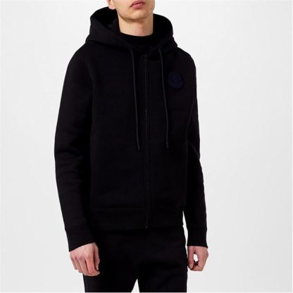 MONCLER Zip Hoodie Men Black 999  for sale