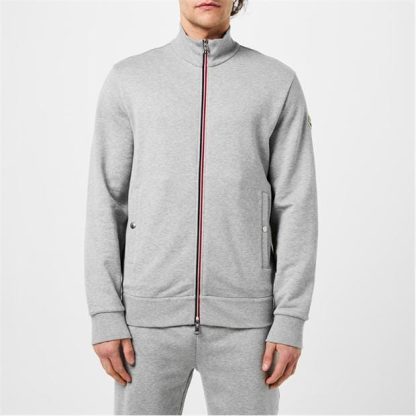 MONCLER Zip-Up Sweatshirt Men Cardigans Grey 986 for sale