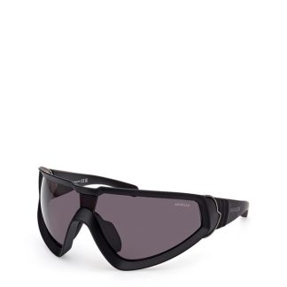 Moncler Wrapid Shield Sunglasses Unisex Matte Black  for sale