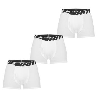 OFF WHITE 3 Pack Boxers Men White 0110  for sale