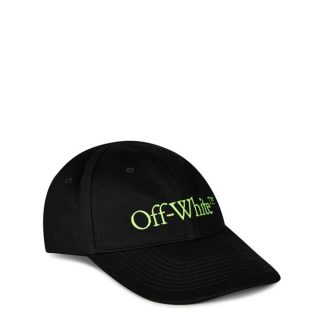 OFF WHITE Bookish Baseball Cap Men Blk/Yllw  for sale