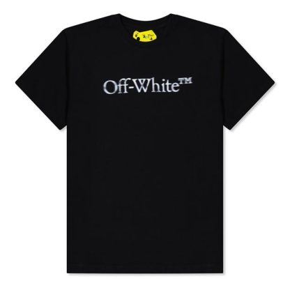 OFF WHITE Bookish Bit Logo T-Shirt Kids Regular Fit T-Shirts Black 1001 for sale