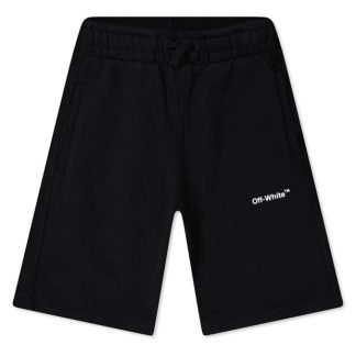 OFF WHITE Boys Arrow Shorts Kids Blk Wht 1001  for sale