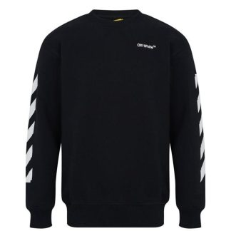 OFF WHITE Boys Arrow Sweatshirt Kids Crew Sweaters Black 1001 for sale