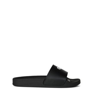 OFF WHITE Boys Logo Print Sliders Kids Blk Wht 1001  for sale