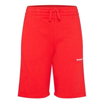 OFF WHITE Boys Logo Shorts Kids Red White 2501  for sale