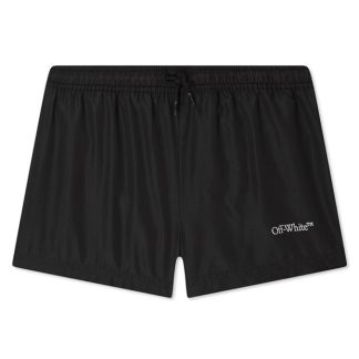 OFF WHITE Boys Scribble Swim Shorts Kids Blk Wht 1001  for sale