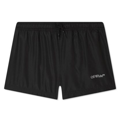 OFF WHITE Boys Scribble Swim Shorts Kids Blk Wht 1001  for sale