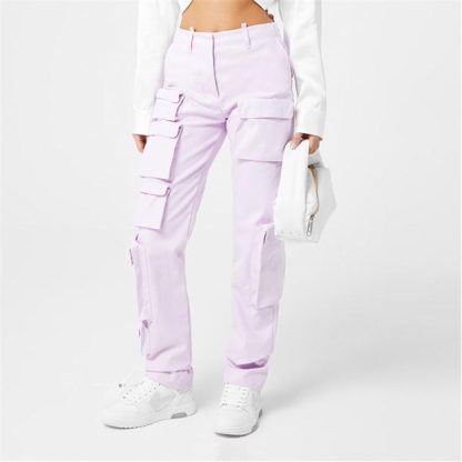 OFF WHITE Cargo Pants Womens Women Lilac 3600  for sale