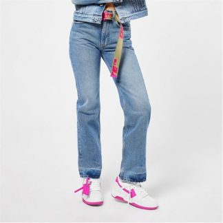 OFF WHITE Corporate 90s Fit Jeans Women Blue 4501  for sale