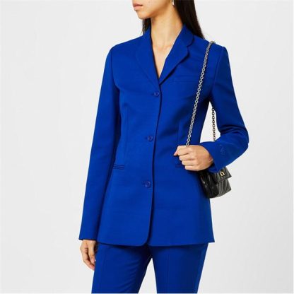 OFF WHITE Darted Twill Blazer Women Blue 4501  for sale