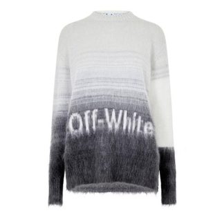 OFF WHITE DegradÉ Logo Sweatshirt Women Black 1001  for sale