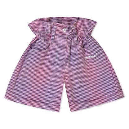 OFF WHITE Diag Checked Pocket Shorts Junior Kids Violet/White  for sale