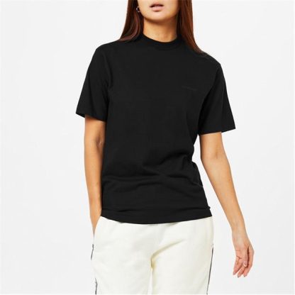 OFF WHITE Diagonal Logo T-Shirt Women Regular Fit T-Shirts Black 1010 for sale