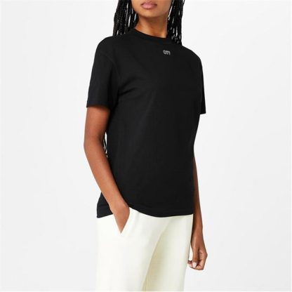 OFF WHITE Embroidered Arrow T-Shirt Women Regular Fit T-Shirts Black 1001 for sale