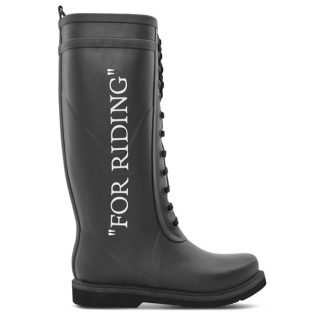 OFF WHITE For Riding Boots Women Blk/Wht 1001  for sale