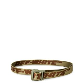 OFF WHITE Graphic Industrial Belt Women Grn/Brwn 5560  for sale