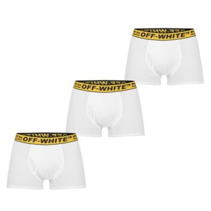 OFF WHITE Indust 3 Pack Boxer Men Boxer Briefs White 0118 for sale